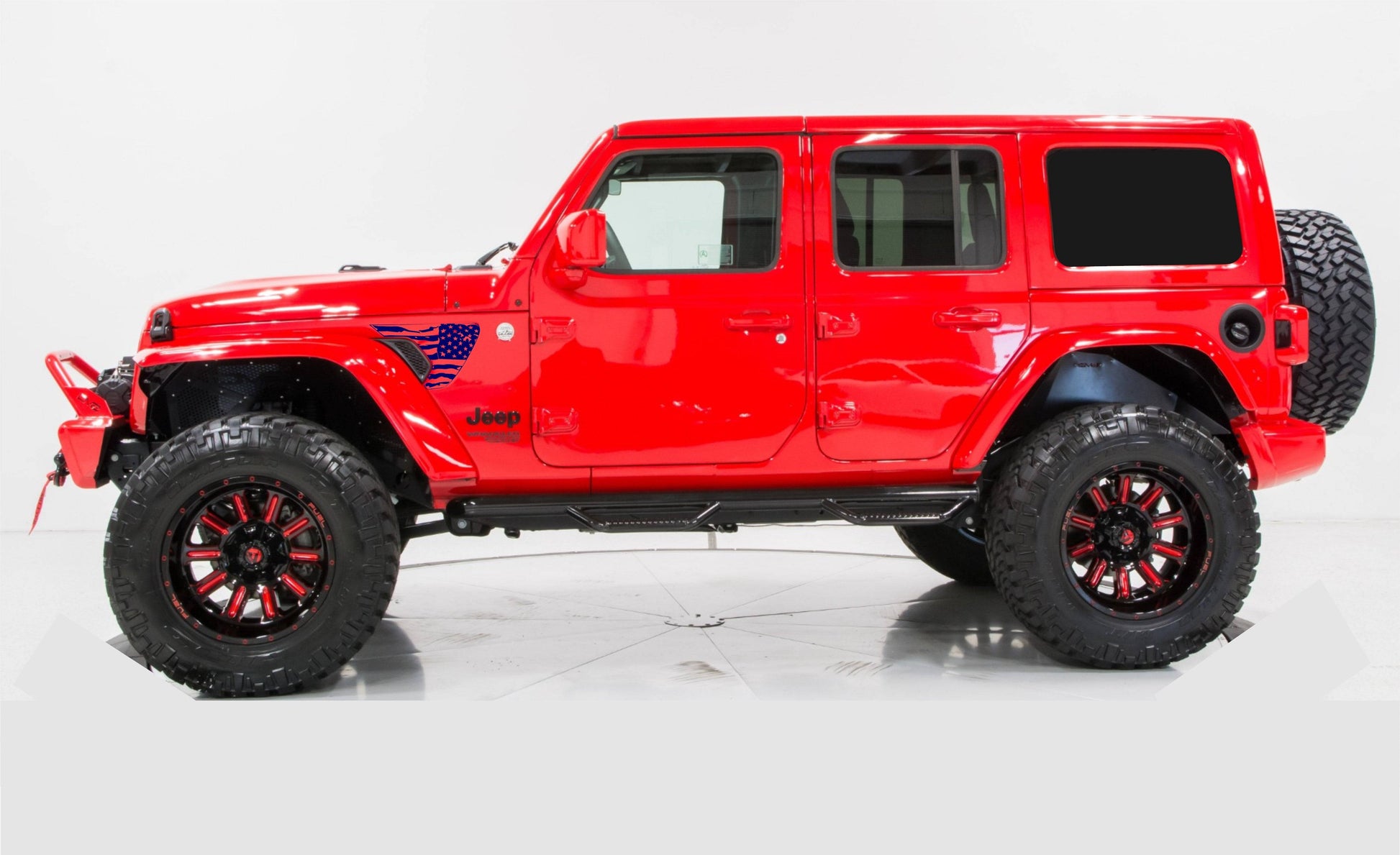 American Flag Fender Vents Vinyl Decal for Jeep Wrangler JL & Jeep Gladiator