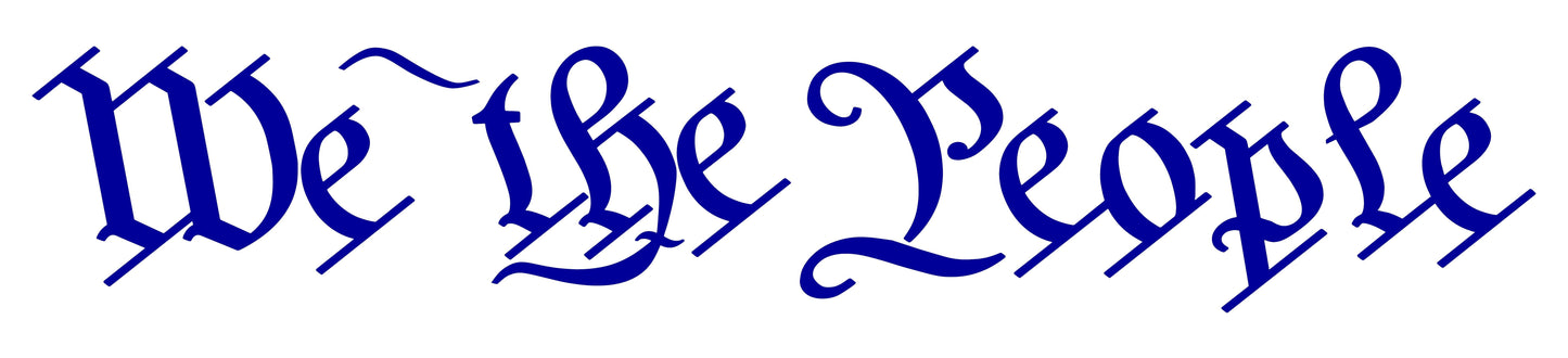"We The People" United States Constitution Decals Stickers