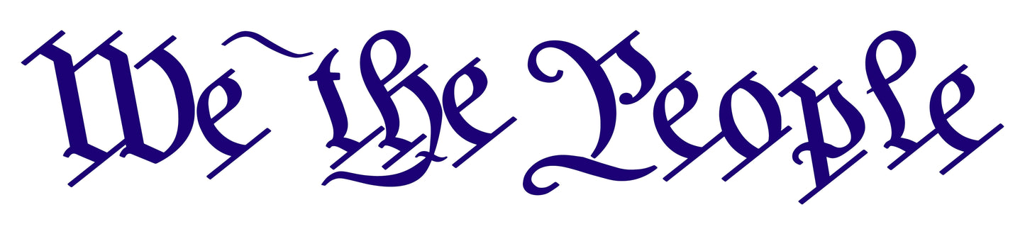 "We The People" United States Constitution Decals Stickers