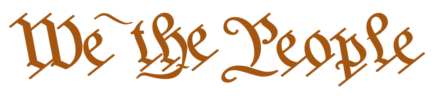 "We The People" United States Constitution Decals Stickers