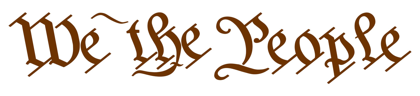 "We The People" United States Constitution Decals Stickers