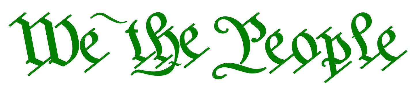 "We The People" United States Constitution Decals Stickers