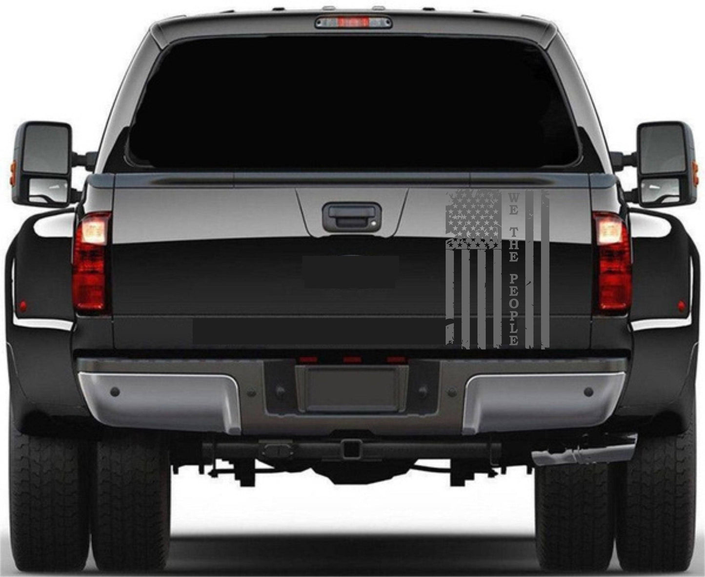 American Flag "We The People" Decal Fits Any Truck's Tailgate. Sizes Available.