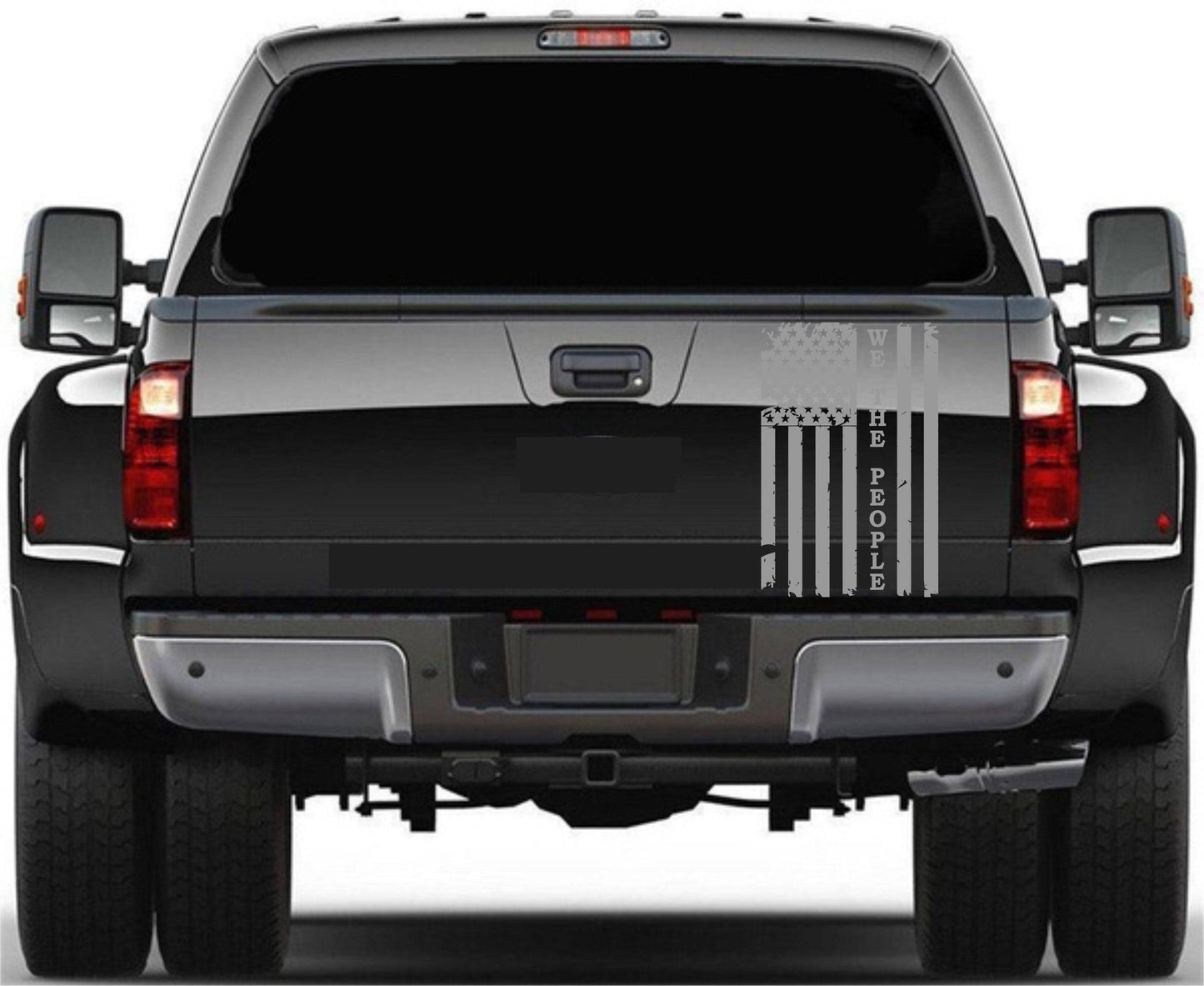 American Flag "We The People" Decal Fits Any Truck's Tailgate. Sizes Available.