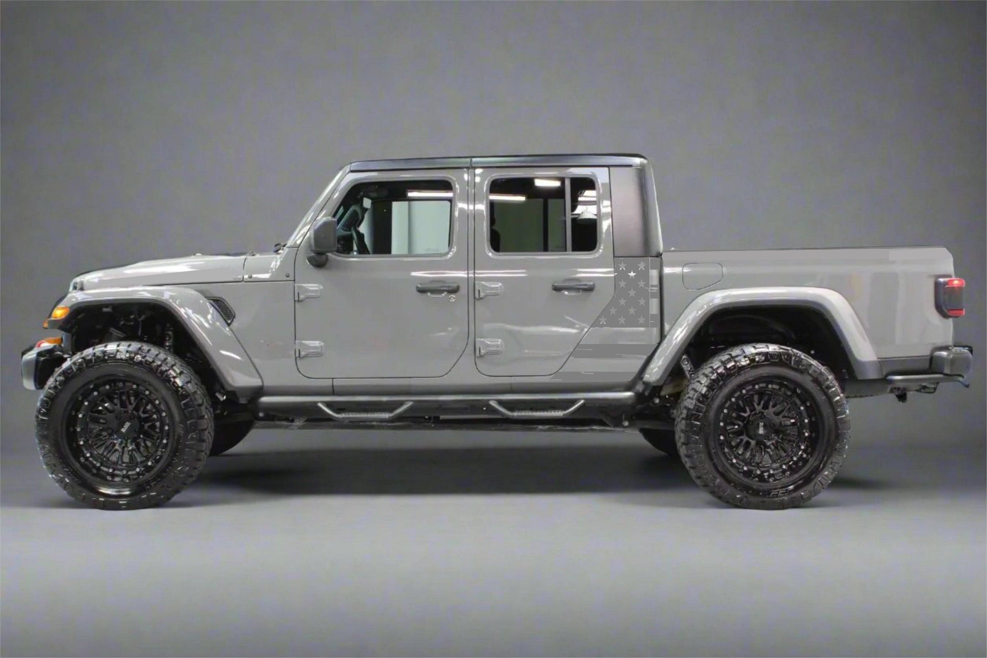 Distressed American Flag Decal for Jeep Gladiator Quarter Panel