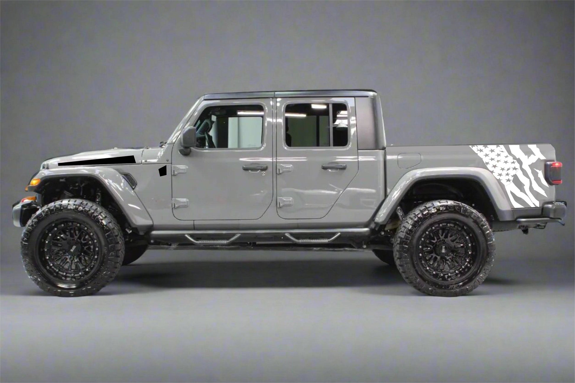 Distressed American Flag Decal for Jeep Gladiator Truck Bed 