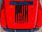 American Flag-Don't Tread On Me Hood Decal for Trucks, Jeeps, Cars. Sizes Available.