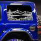 Mountain Lake Decals for Jeep Wrangler JL, JK (4-Door/2-Door) Rear Side Windows