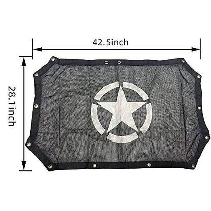 Polyester Mesh Sun Shade Top Cover for Jeep Wrangler JK Sahara Rubicon 2 Doors 2007-2017