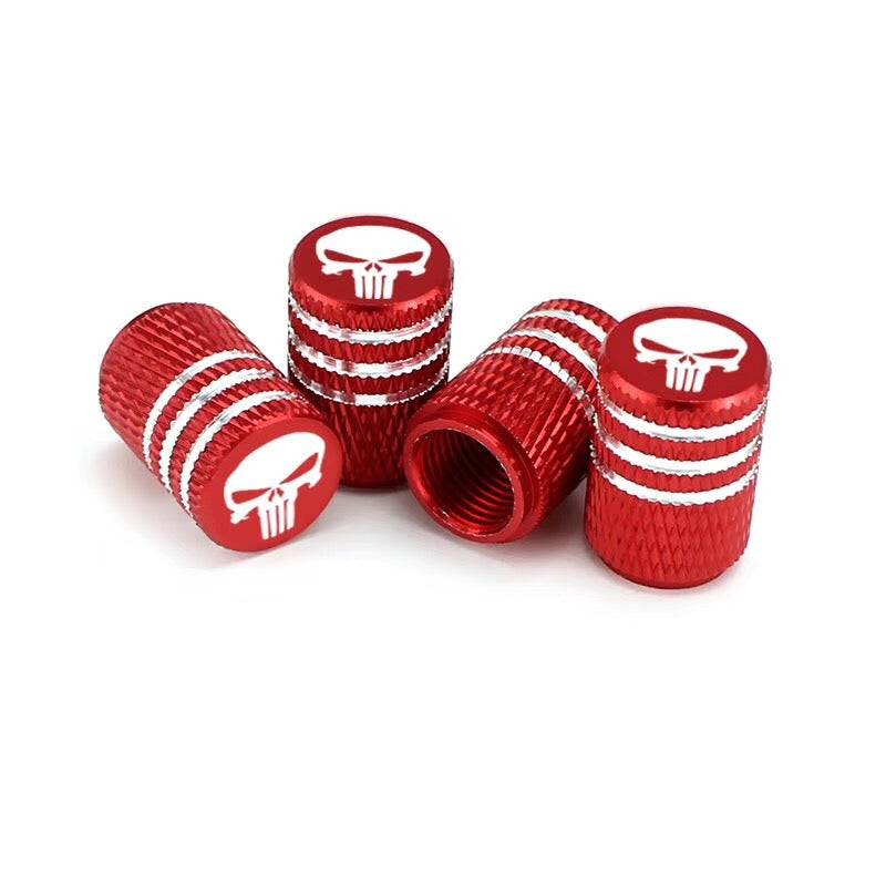 4pc. Tire Valve Stem Caps Car Tire Caps Corrosion Resistant Leak Proof Heavy Duty Anodized Alloy Universal for Car Bike Truck Motorcycle