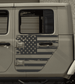 SET OF AMERICAN FLAG VINYL DECAL FOR JEEP GLADIATORS SIDE DOORS