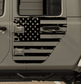 SET OF AMERICAN FLAG VINYL DECAL FOR JEEP GLADIATORS SIDE DOORS