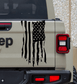 Jeep Gladiator Decal | Tailgate Distressed American Flag Stickers