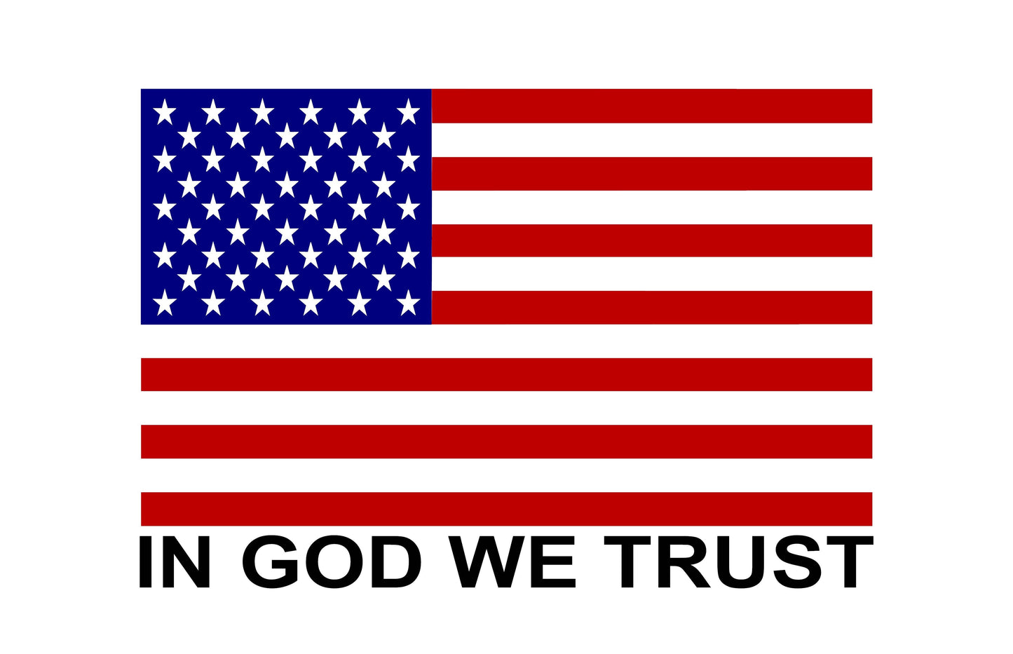 SET OF AMERICAN FLAG " IN GOD WE TRUST" VINYL DECALS FOR CARS, JEEPS, TRUCKS, WINDOWS...