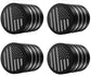 4pc. American Flag Tire Valve Stem Caps Car Tire Caps Corrosion Resistant Leak Proof Heavy Duty Anodized Alloy Universal for Car Bike Truck Motorcycle