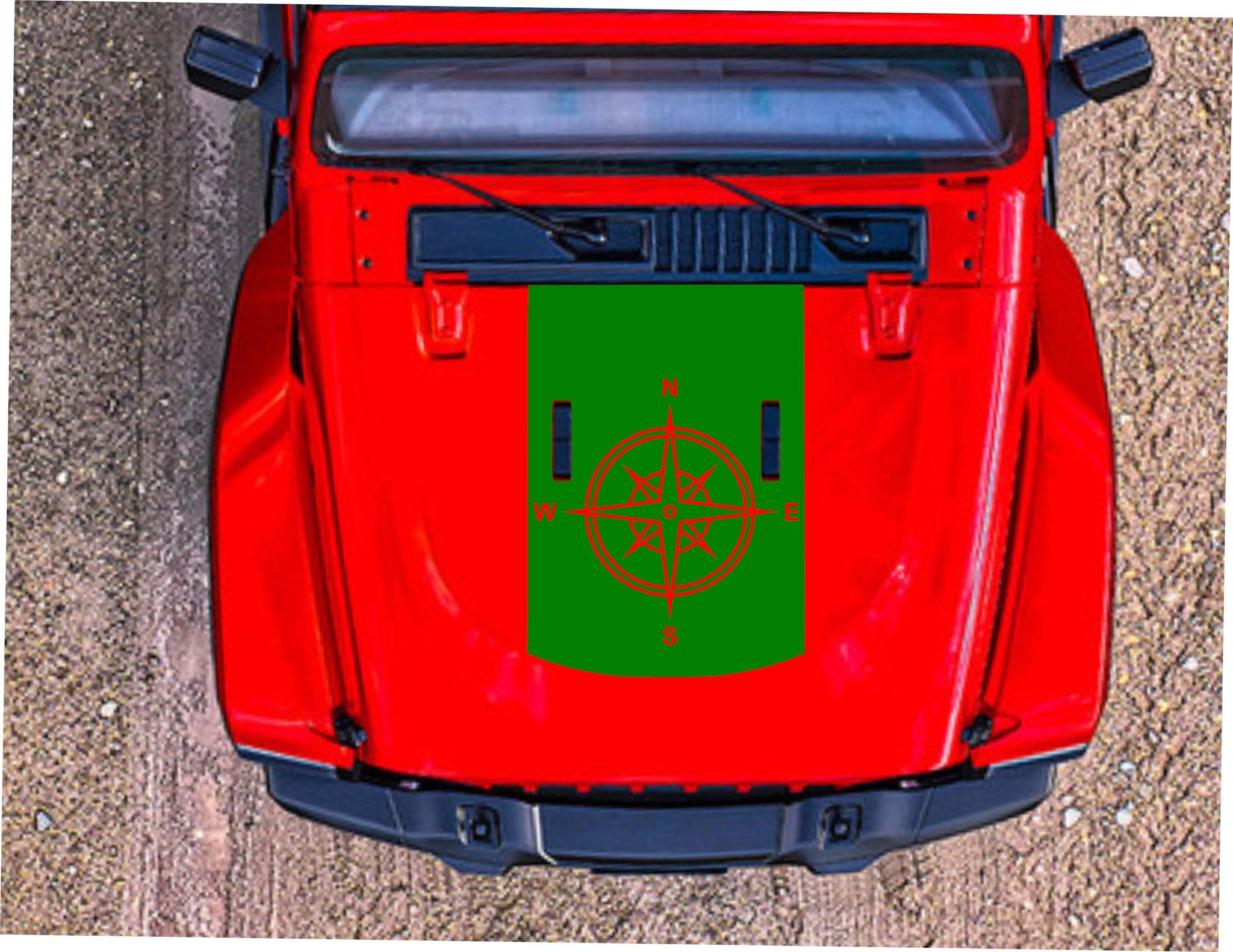 Compass Hood Decal Sticker for Jeep Wrangler JL JK Gladiator – Decal ...