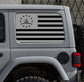 Jeep Wrangler JL JK Don't Tread On Me American Flag Decal Stickers (4-Door Rear Side Windows)