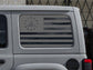 Jeep Wrangler JL JK Don't Tread On Me American Flag Decal Stickers (4-Door Rear Side Windows)