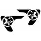Set of Military Star Punisher Fender Vents Decal Stickers for Jeep Wrangler JL & Jeep Gladiator Trucks