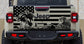 Jeep Gladiator Decal Beach American Flag Tailgate Decal Stickers 
