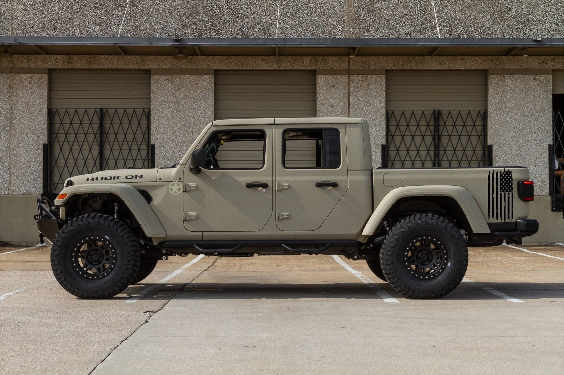 Set of American Flag Decal Patriotic Decal for Jeep Gladiator | Gladiator Truck Bed Sides