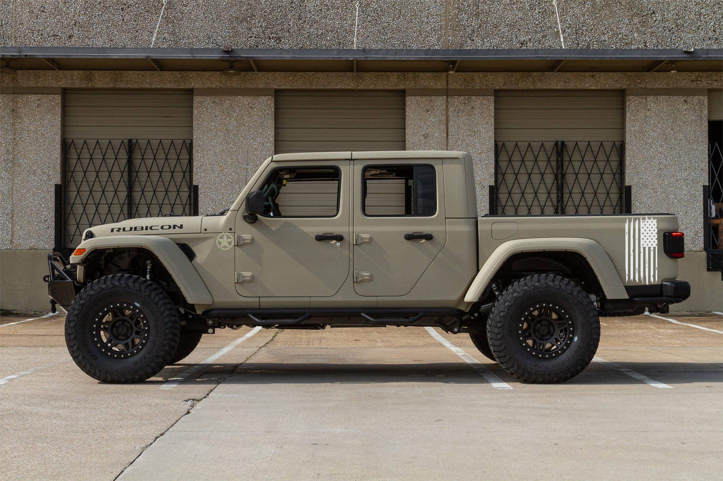 Set of American Flag Decal Patriotic Decal for Jeep Gladiator | Gladiator Truck Bed Sides