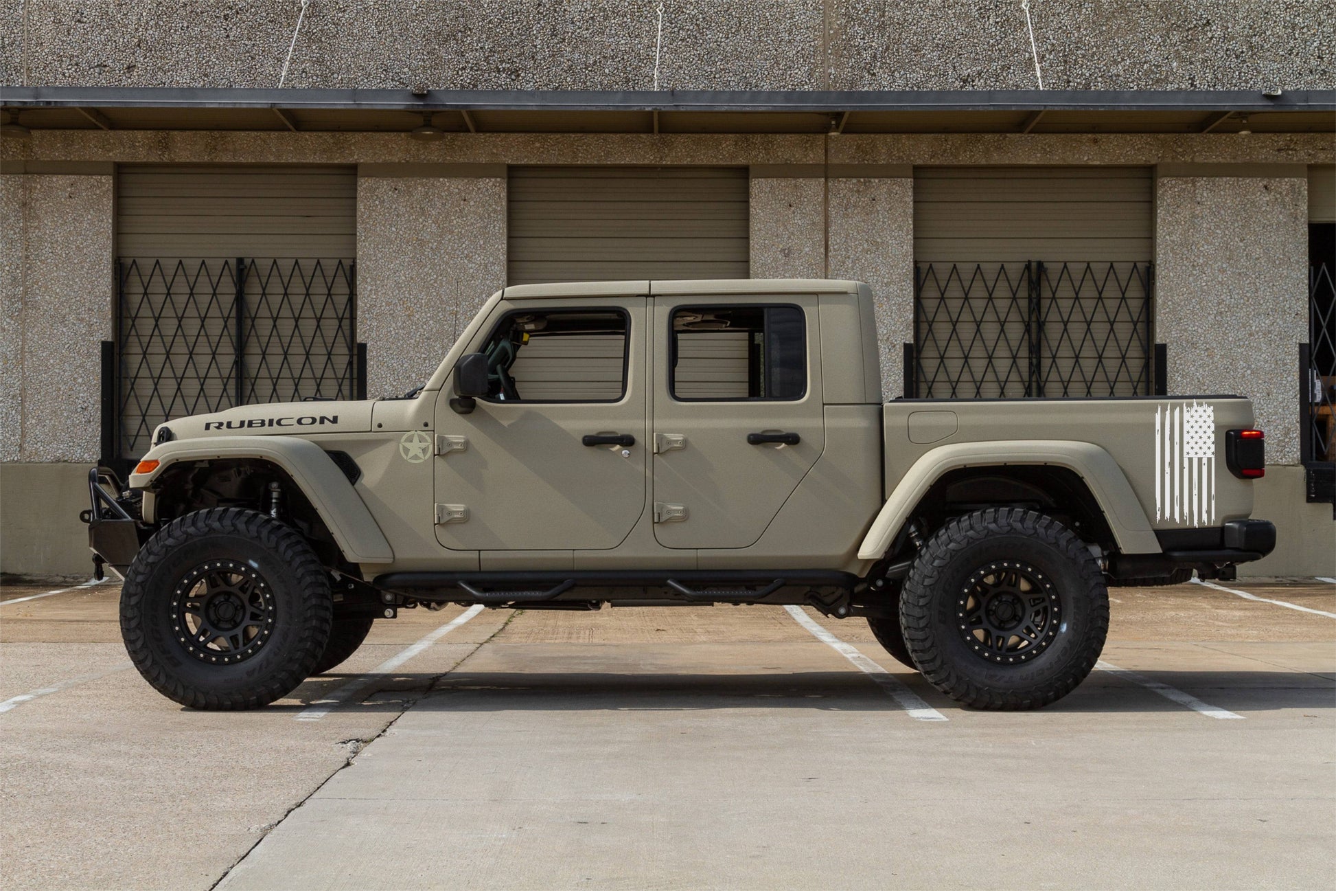 Set of American Flag Decal Patriotic Decal for Jeep Gladiator | Gladiator Truck Bed Sides