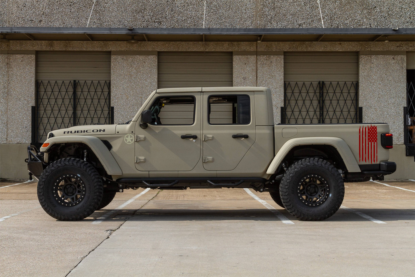 Set of American Flag Decal Patriotic Decal for Jeep Gladiator | Gladiator Truck Bed Sides