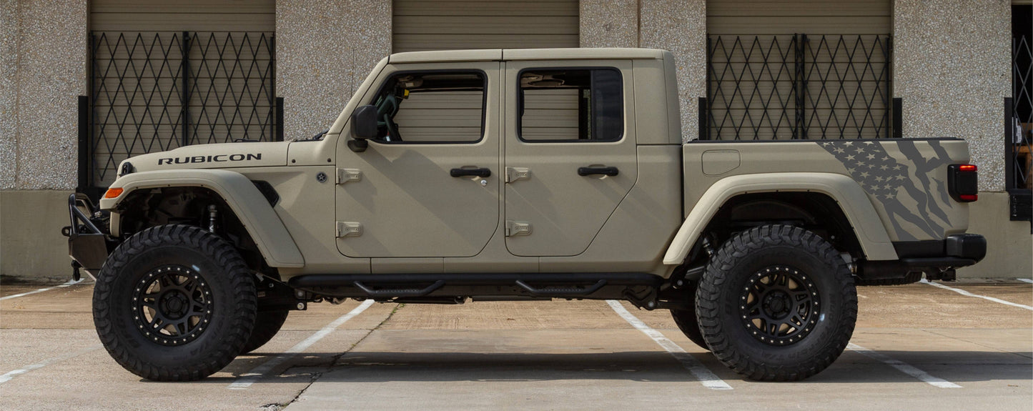 Jeep Gladiator Decal Gladiator Truck Bed Distressed American Flag Decal Stickers