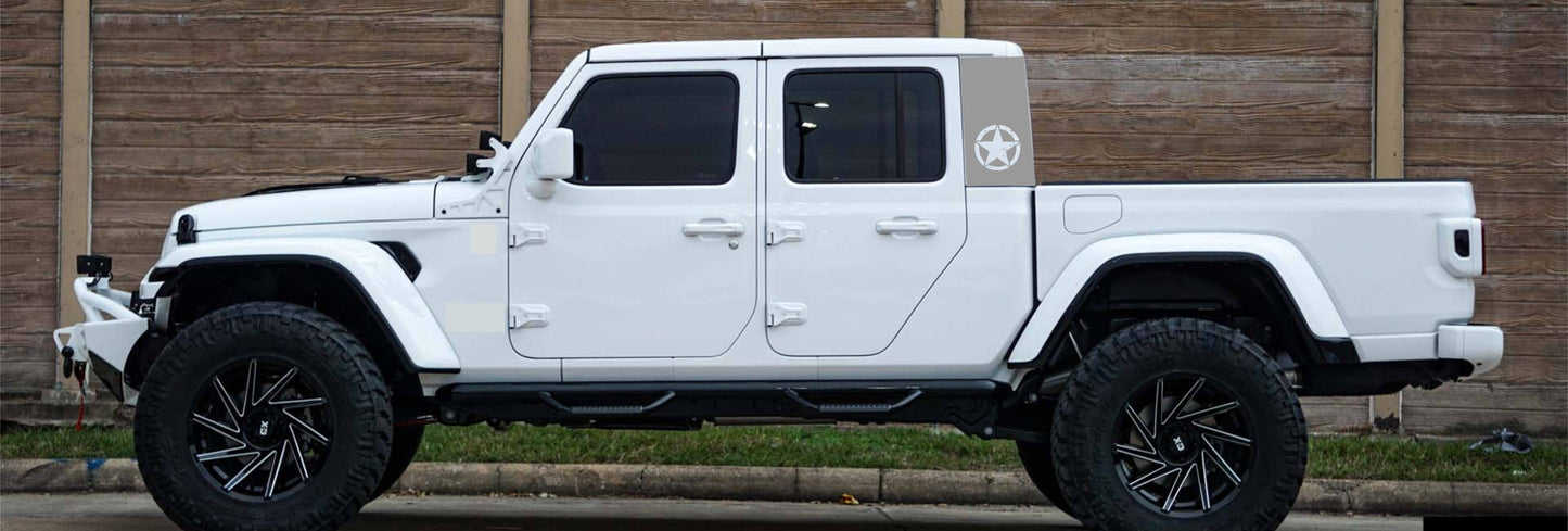 jeep gladiator decals military star decal sticker