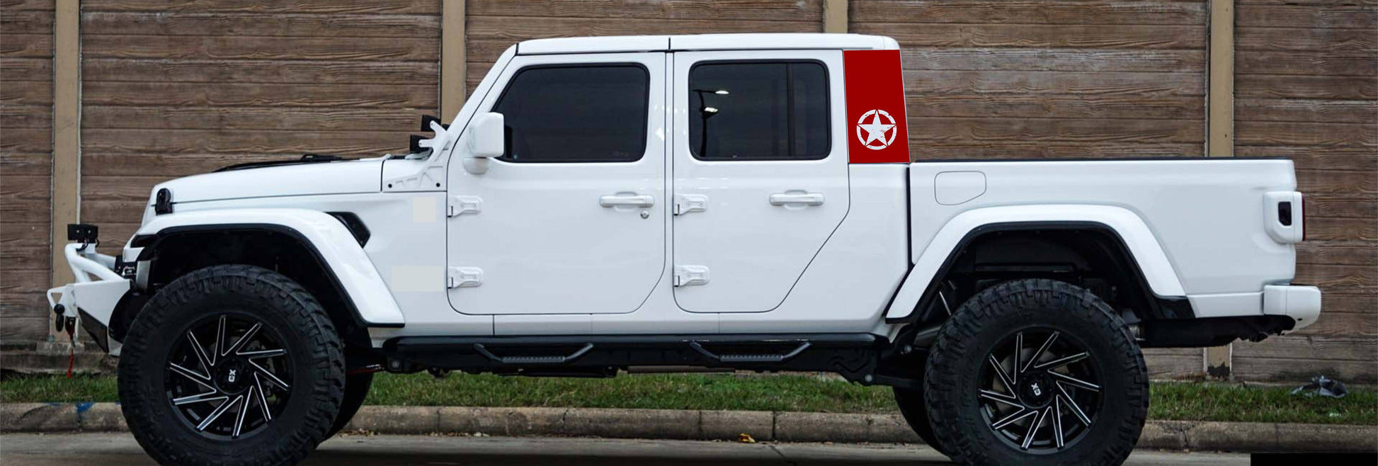 jeep gladiator decals military star decal sticker