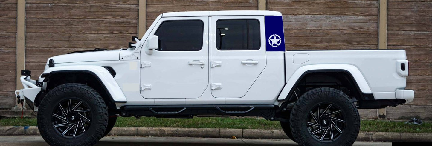 jeep gladiator decals military star decal sticker