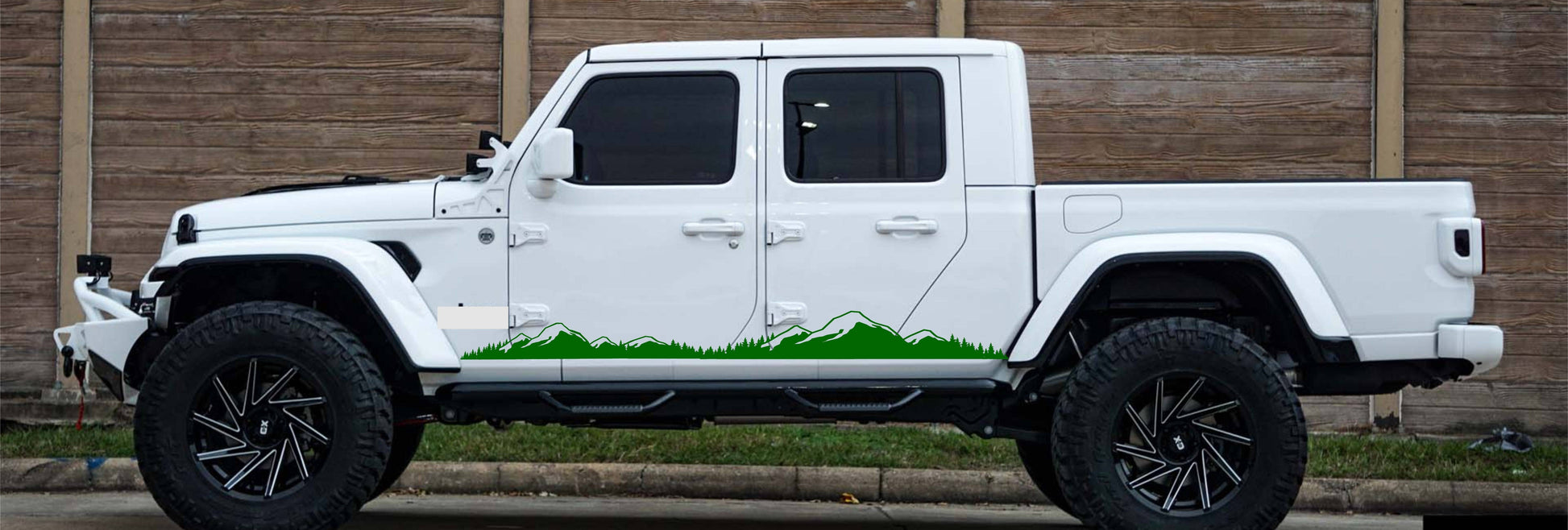 jeep wrangler jk jl gladiator mountain silhouette decals stickers