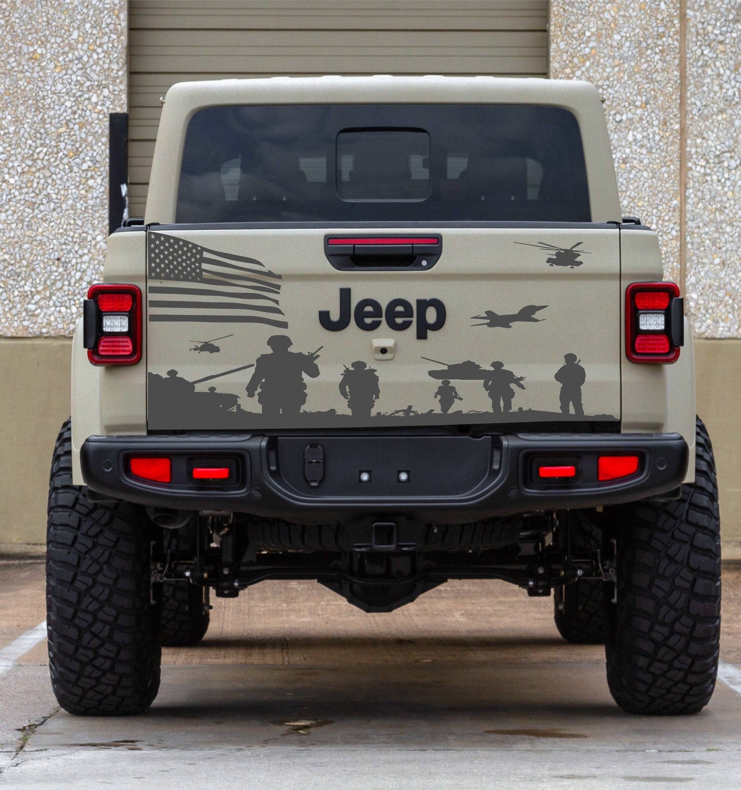 American Flag "Land of the Free Because of the Brave" Patriotic Decal Car Sticker