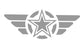Military Star Hood Decal Sticker for Jeep Wrangler JL, JK, Gladiator, Trucks, Cars, SUV's