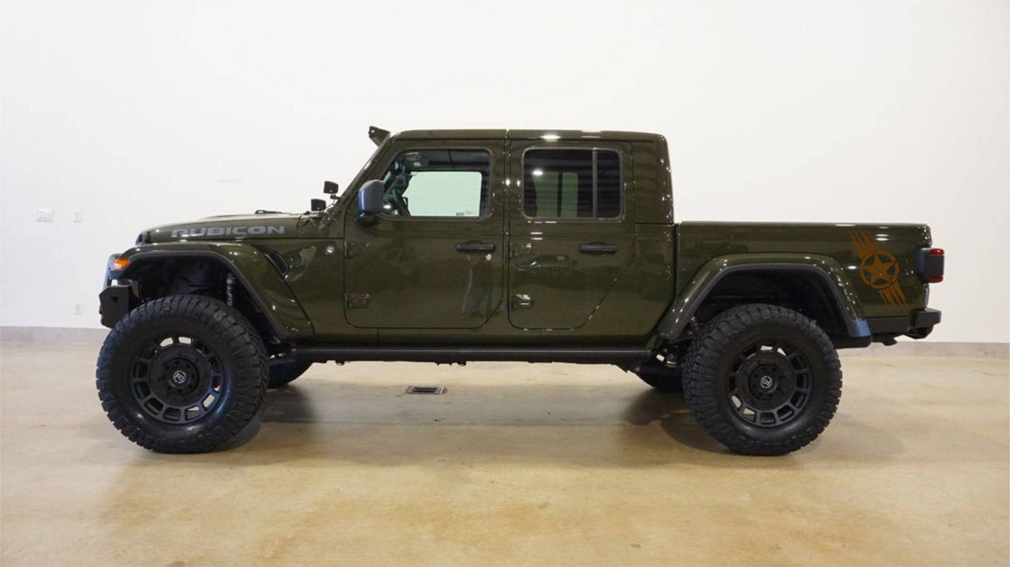 Military Star Decals Stickers For Jeep Gladiator Truck Bed Sides