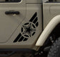 military star decals for jeep gladiator side doors patriotic bumper stickers