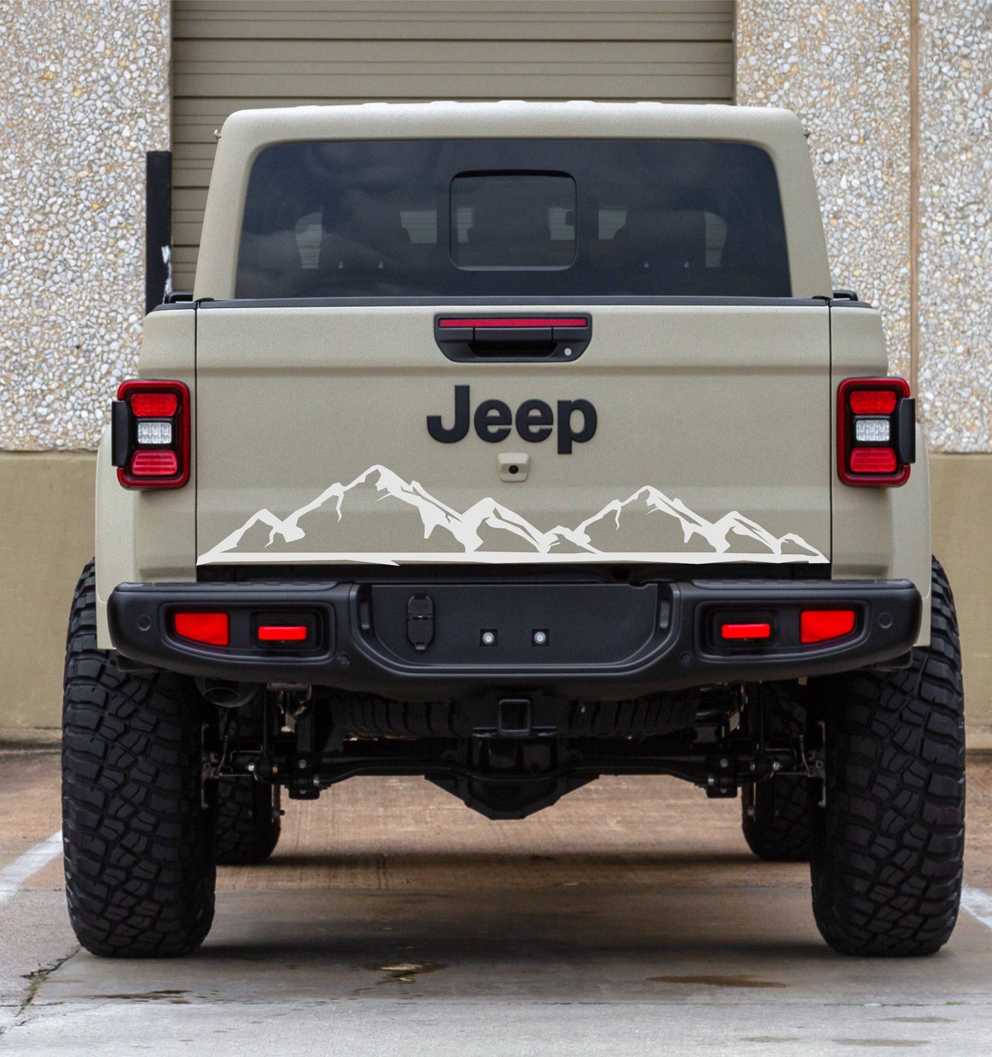 Mountain Silhouette Decal Stickers for Jeep Gladiator's Tailgate