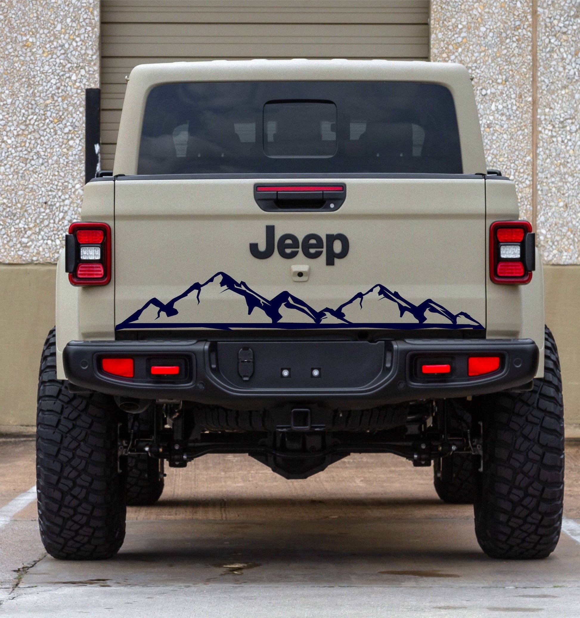 Mountain Silhouette Decal Stickers for Jeep Gladiator's Tailgate